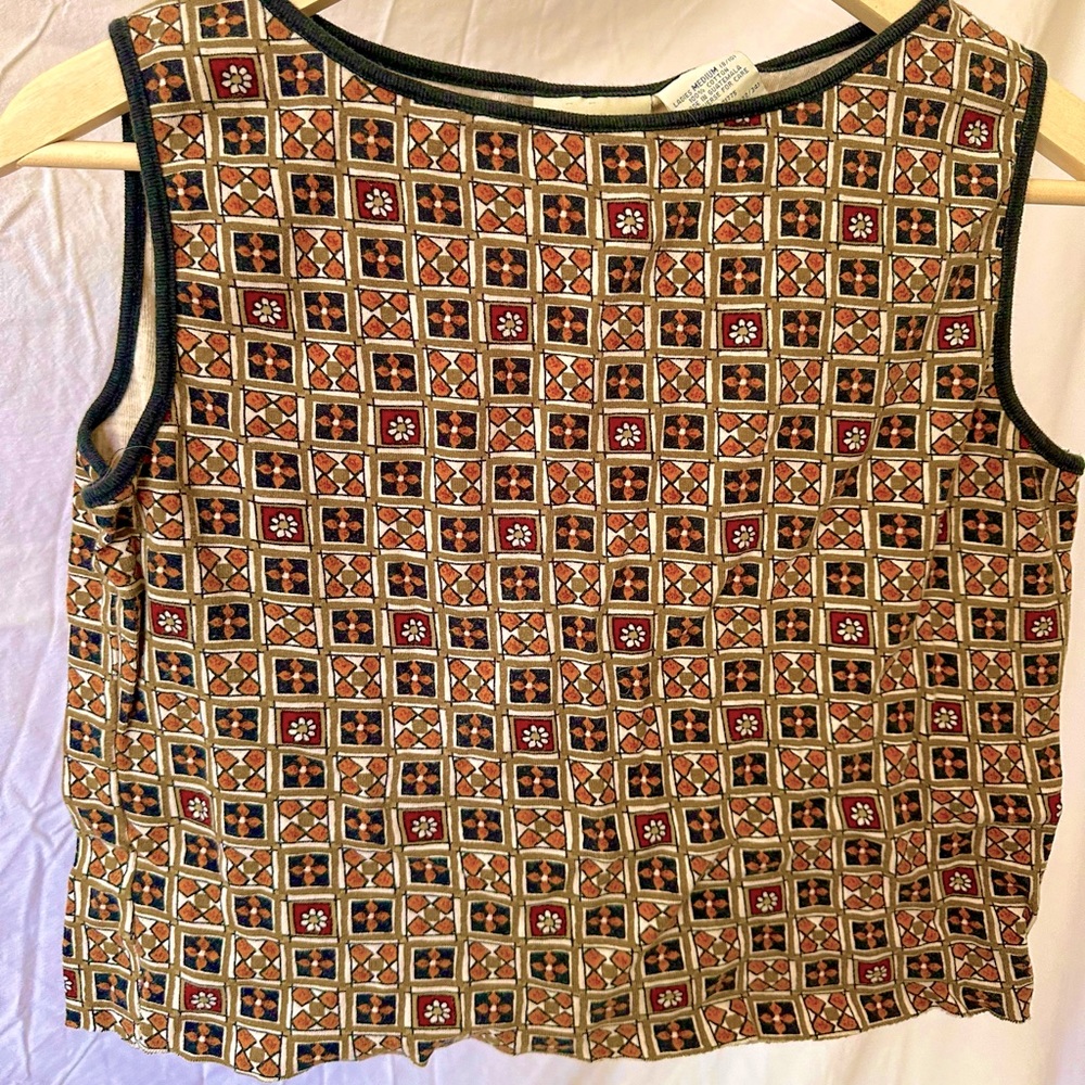 90’s grunge cropped shirt